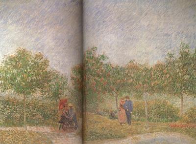Vincent Van Gogh Couples in the Voyer d'Argenson Park at Asieres (nn04) Spain oil painting art